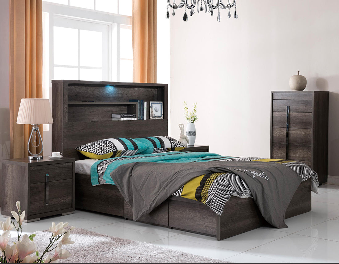 Library Storage Bed Charcoal