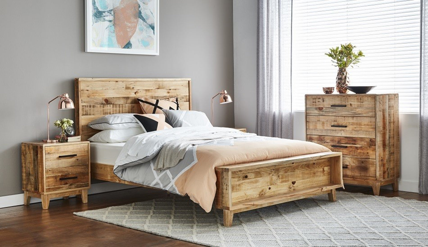 Cronulla Rough Sawn Bed – view 2