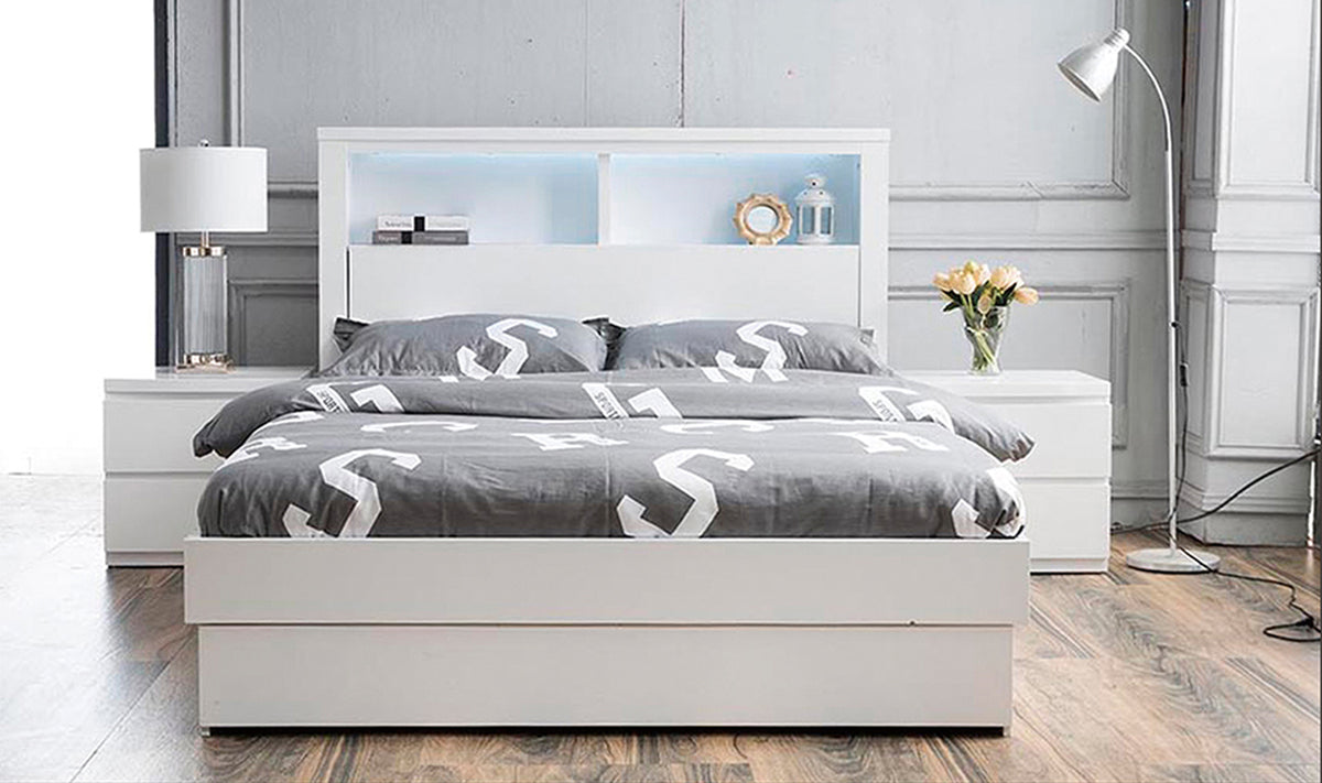 Bali Storage Bed White – view 2