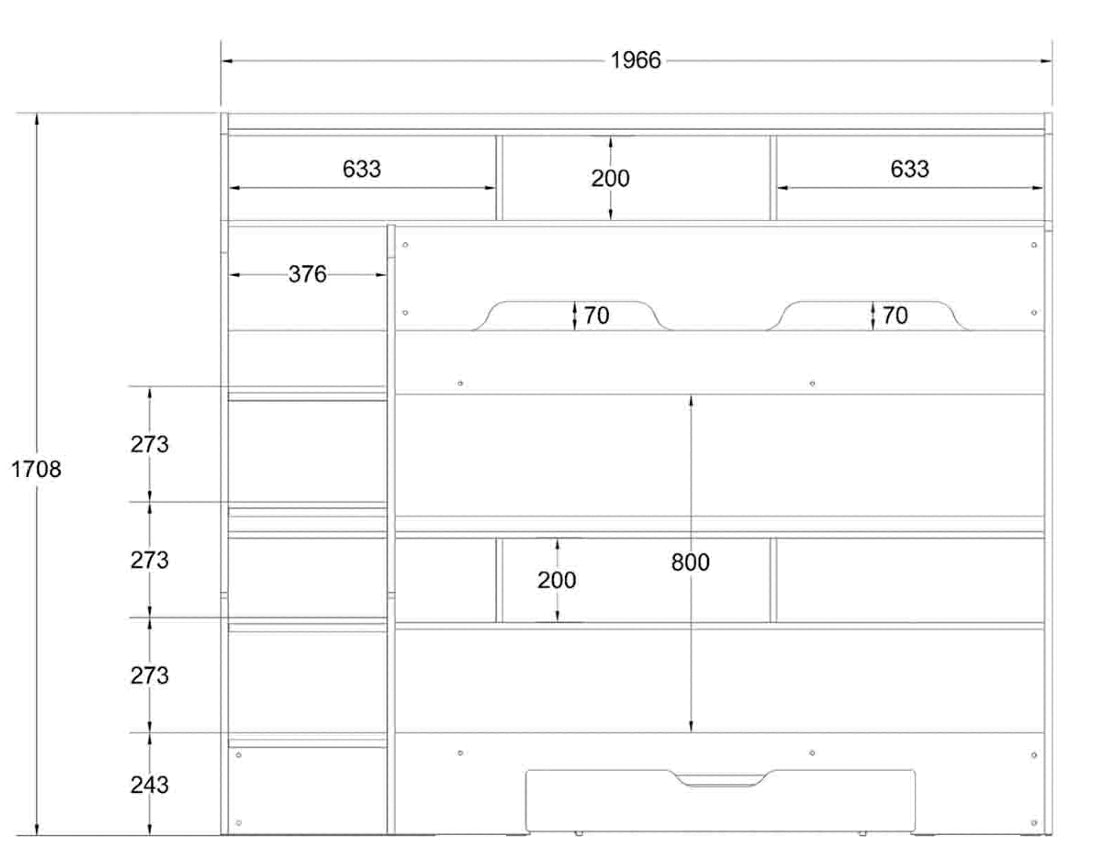 Castle Bunk Bed – view 2