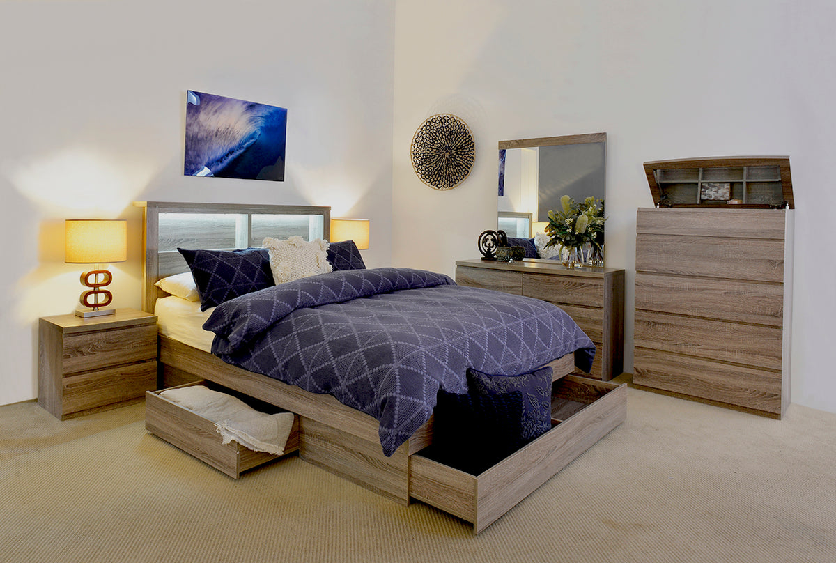 Bali Storage Bed Mocha – view 2