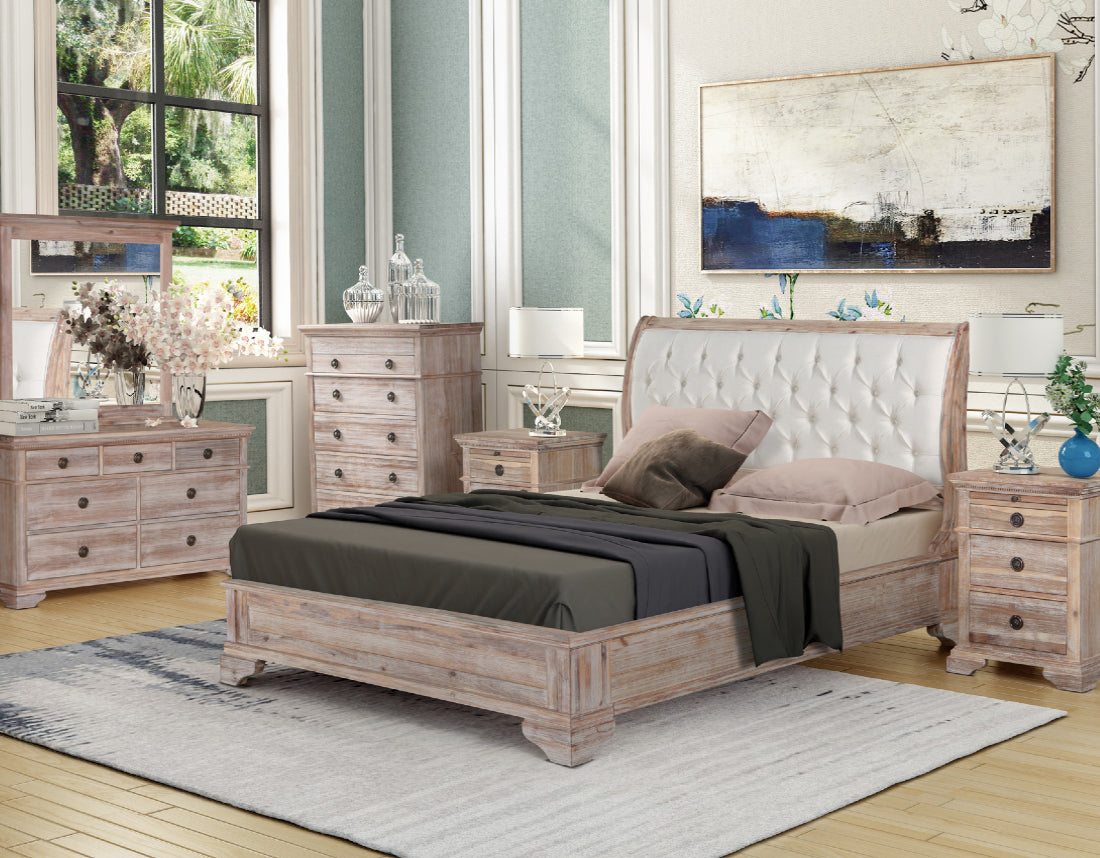 Ibiza Acacia Low Foot Bed
