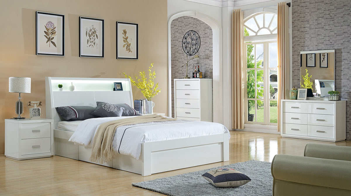 Chicago Storage Bed White – view 2