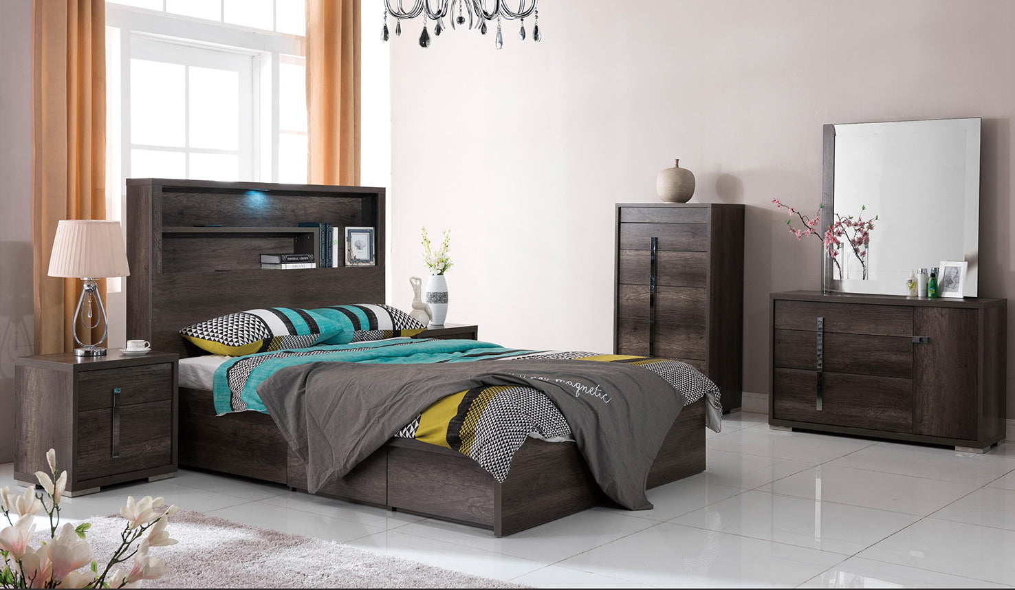 Library Storage Bed Charcoal – view 2