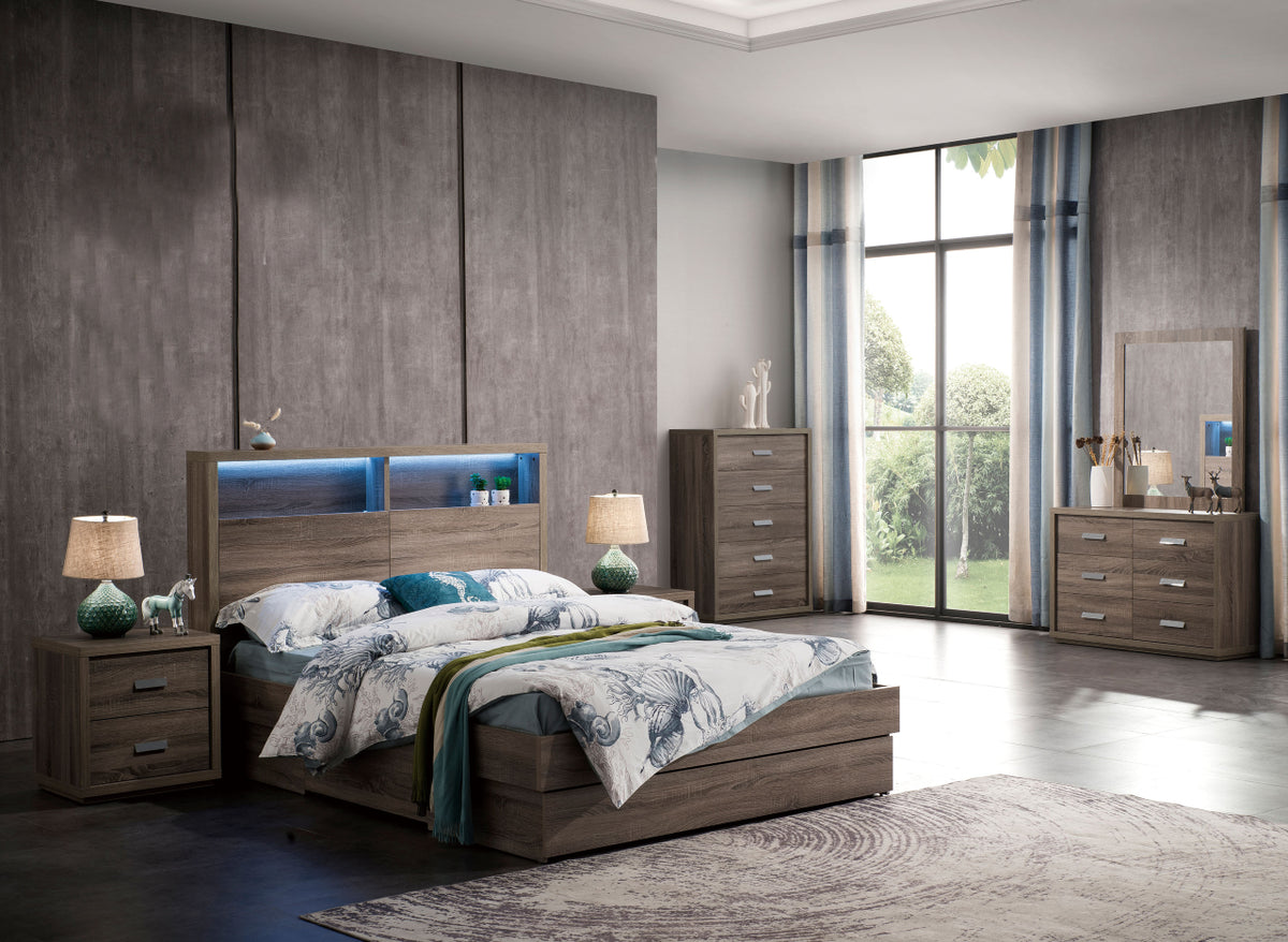 Norman Storage Bed Mocha – view 3
