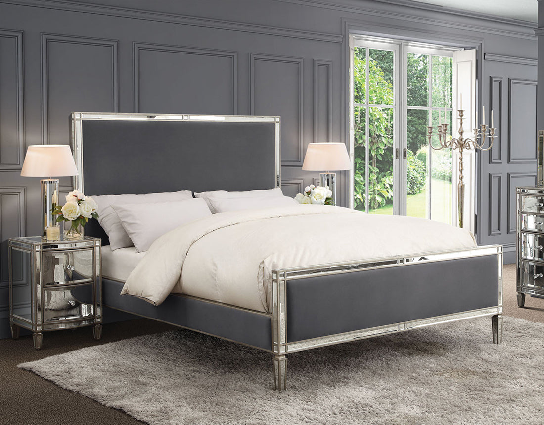 Rochelle Mirrored Bed Fabric