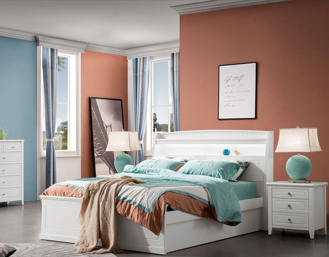 Alicia Storage Bed White