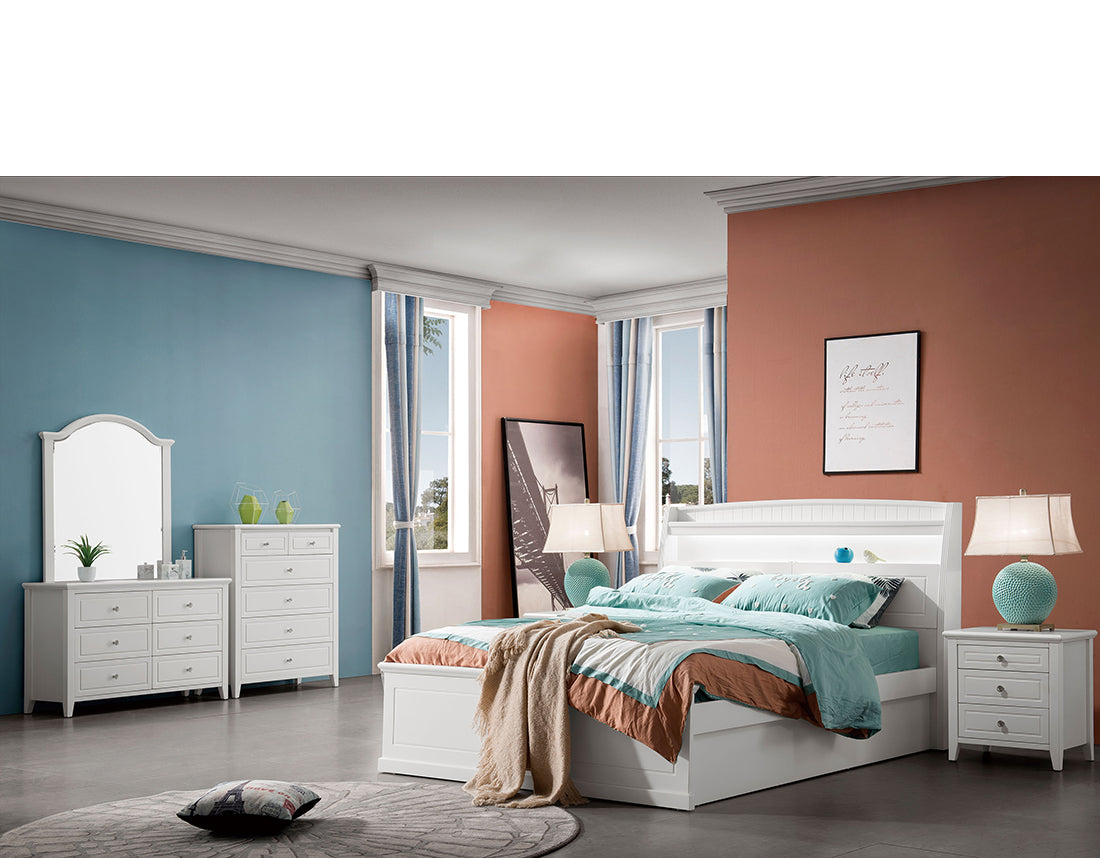 Alicia Storage Bed White – view 3